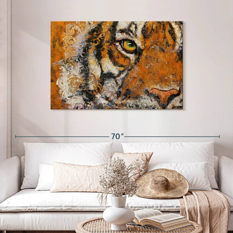 Oeil de tigre royal Brampt, H 30 po x l 45 po