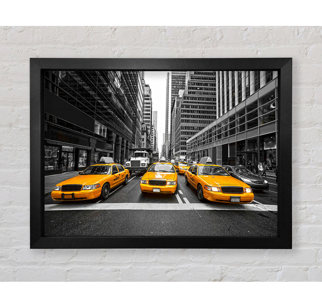 Gelbe Taxis in NYC - Drucken