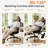 Ergonomic Executive Office Chair with Footrest, High Back Mesh Desk Chair with Dynamic Lumbar Support & Adjustable Headrest, Reclining Computer Chair for Home Office，350LBS-732987372