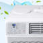 Climatiseur de fenêtre 8 000 BTU, refroidissant jusqu'à 350 pieds carrés Pieds, télécommande, mode économie d'énergie, affichage à DEL, ensemble de fenêtre, blanc