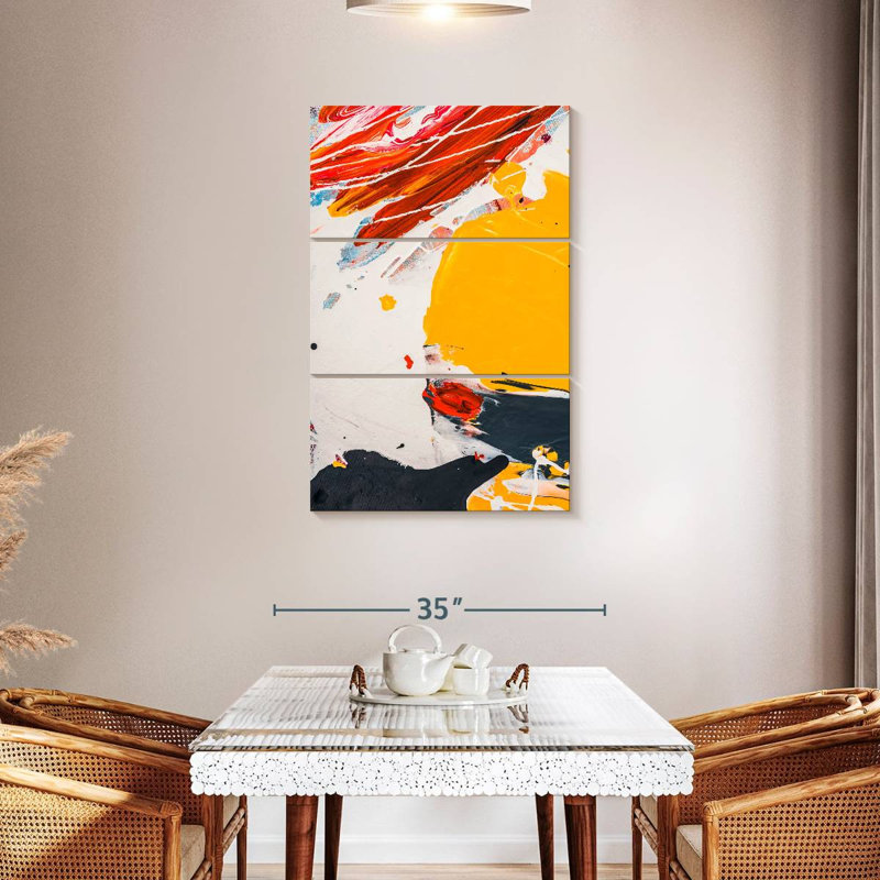 Avery Abstract Splatter Expression, 45'' H X 28'' W