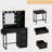 Makeup Vanity Table With Stool 2 Drawers, 3 Color Modes Available For Bedroom-677031362