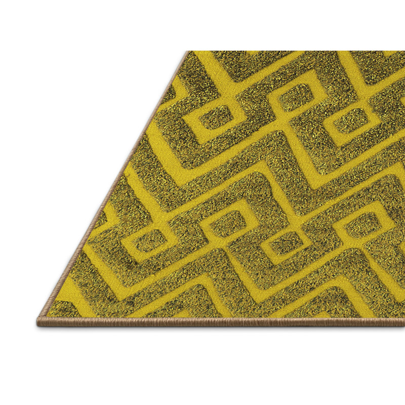 Tapis oriental en laine / polyester tissé à la machine Pjotr, Rectangle 4 pi x 6 pi