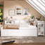 Lit de jour avec couchette, cadre de lit de jour en bois avec tiroirs de rangement, tablettes latérales et bureau-1515138048-1515138049
