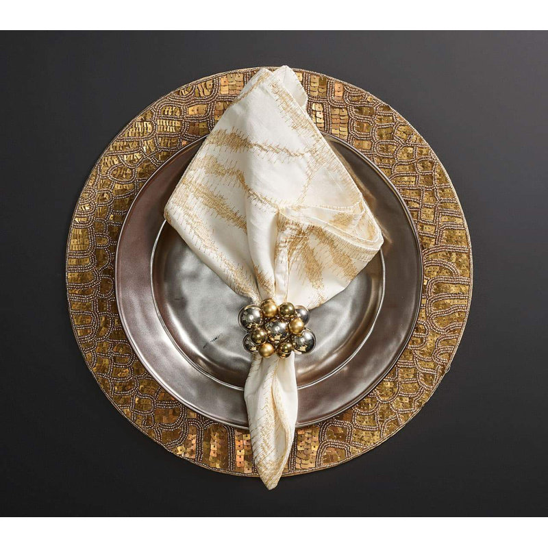 Bauble Napkin Ring, Gold/Silver
