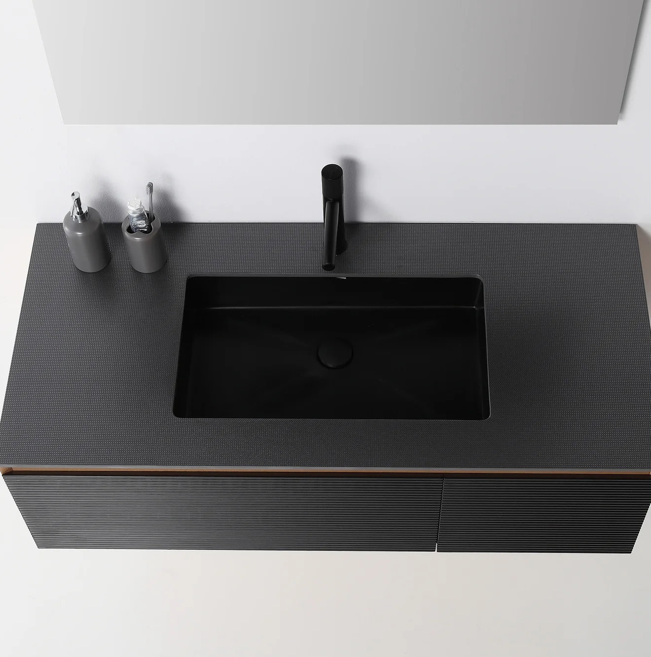 Diella 48'' Single Bathroom Vanity, Matte Black