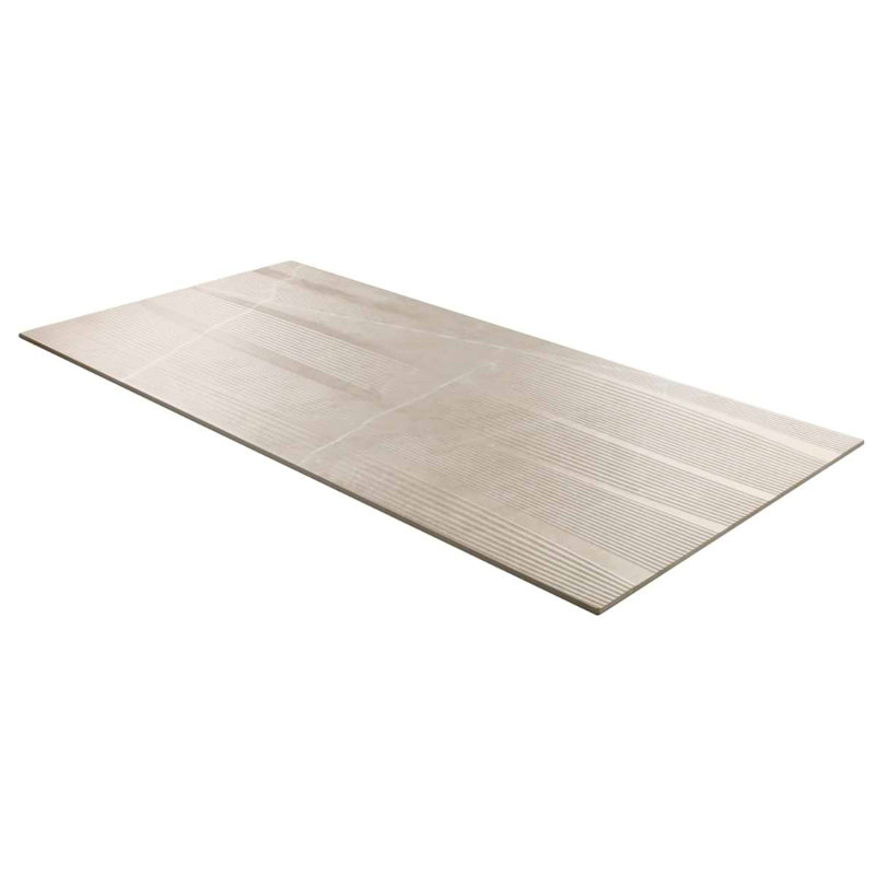 Autograph Vibe 24X48 3D TeXtured Marble Look Matte Porcelain Tile, Caldia Oro White