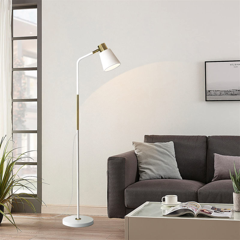 URBNLIVING 146cm Task Floor Lamp, White