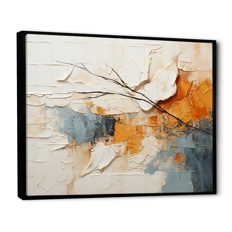 Minimalisme moderne, sérénité scandinave, reproduction d'art sur toile, H 30 po x l 40 po, Reproduction avec cadre flottant