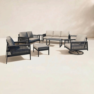 Townsend 7 - Person Outdoor Seating Group with Sunbrella Cushions