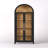 71''H Display Cabinet With 3-Color Sensor Light, 5-Tier Arch Storage Cabinet-639548702