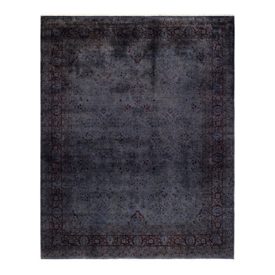 Tapis gris unique de 8 pi 3 po x 10 pi 5 po Yaro