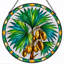 Art mural sur toile, "Green Palm Tree"-222416231