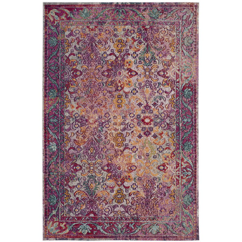 Golden Oriental Hand Woven Area Rug, Rectangle 152 x 244 cm