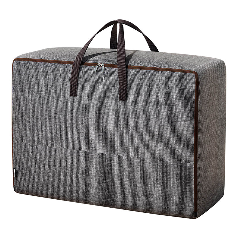 Sac de rangement Largecapacité avec poignée Seau de rangement pliable pour couverture de courtepointe, 1.97842784415584, Grey