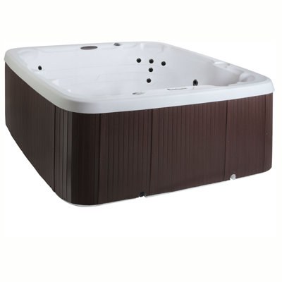 Lifesmart Spas LS450DX 110 Volt 7-Person 22-Jet Square Plug and Play Hot Tub with Ozonator -  Lifesmart Spas and Saunas, 401408510600.22