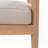 Acacia Wood Club Chair With Seat Cushion