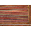 Tapis brun en laine noué à la main de conception unique 3 pi 3 po x 4 pi 7 po New Age