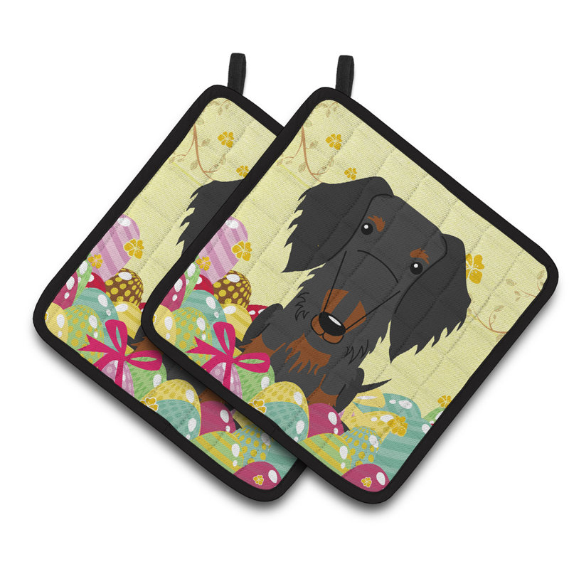 Cuisinier poignée de haidachshund en fer pour œufs de pâques caroline