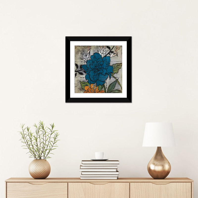 «Silver Days I», impression sur toile, H 18 po x l 18 po x P 1,5 po, Toile avec cadre noir