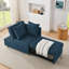 Fauteuil convertible convertible avec dossier et fauteuil inclinable avec canapé-lit et roulettes, tissu en lin moderne pour le salon pour les espaces restreints-1783857032