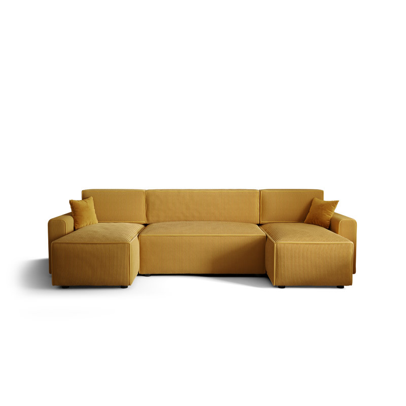 Caril 5 Seater Corner Sofa , Yellow