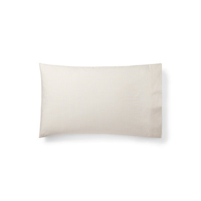Taie d'oreiller 100% coton percale 200 fils à carreaux 200 fils