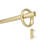 Ringlet 1" Adjustable Single Curtain Rod, Includes Finials, Brackets & Hardware, 42" to 120"-83614835