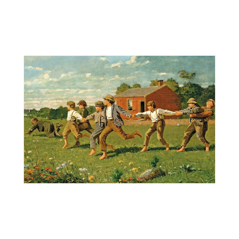 Snap The Whip, 1872 (Metropolitan Museum Of Art, NYC) by Winslow Homer - Wrapped Canvas Gallery-Wrapped Canvas Giclée