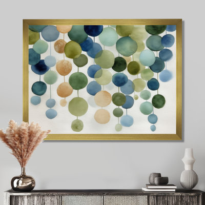 «Watercolor Minimalist Meditation Stone Collage», reproduction d'art sur toile, art mural moderne bleu