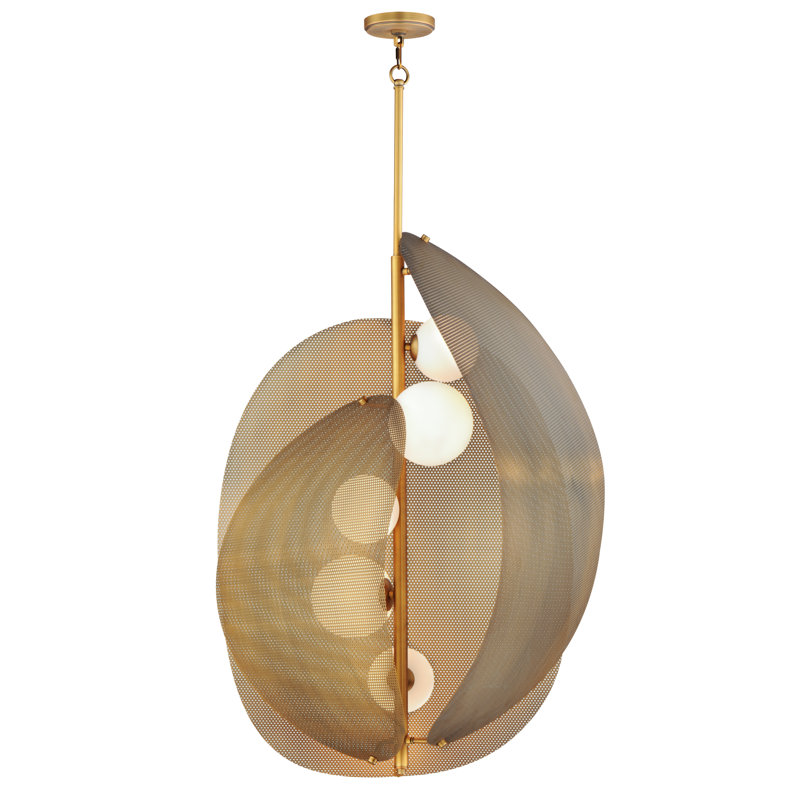 Chips 5 - Light LED Pendant, Natural Aged Brass, Natural Aged Brass
