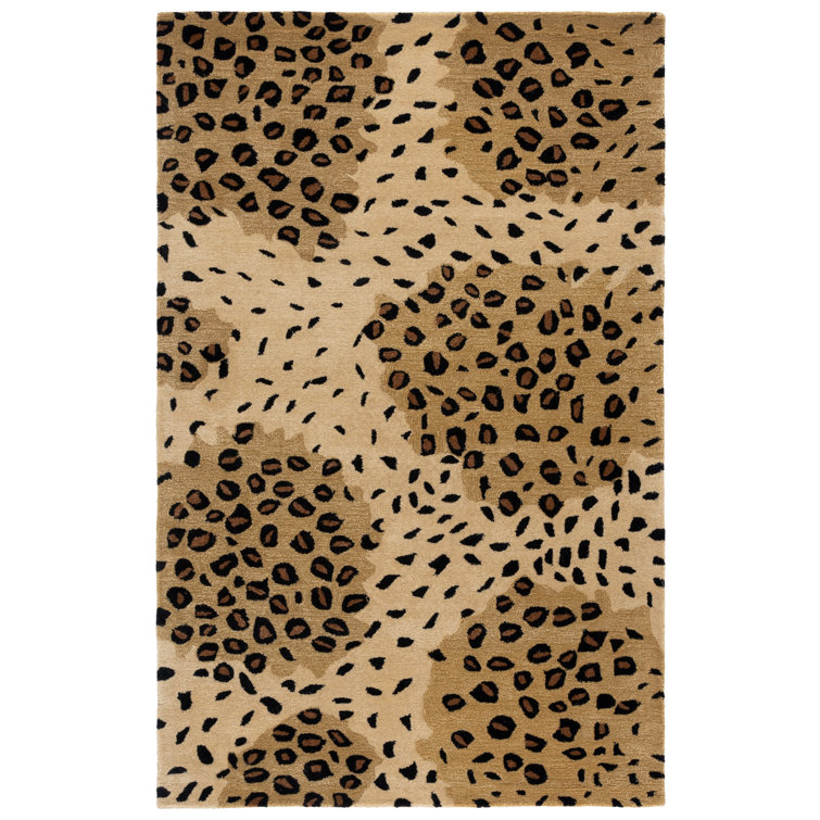 Nonia Hand Tufted Wool And Viscose Animal Print Rug