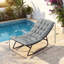 Chaises de véranda, chaises berçantes d'extérieur 2 pièces