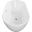 Baignoire de trempage autoportante en acrylique de 55 po avec trop-plein et drain chromés, certifiée Cupc