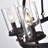 Deboran 6 - Light Iron Dimmable Wagon Wheel Chandelier