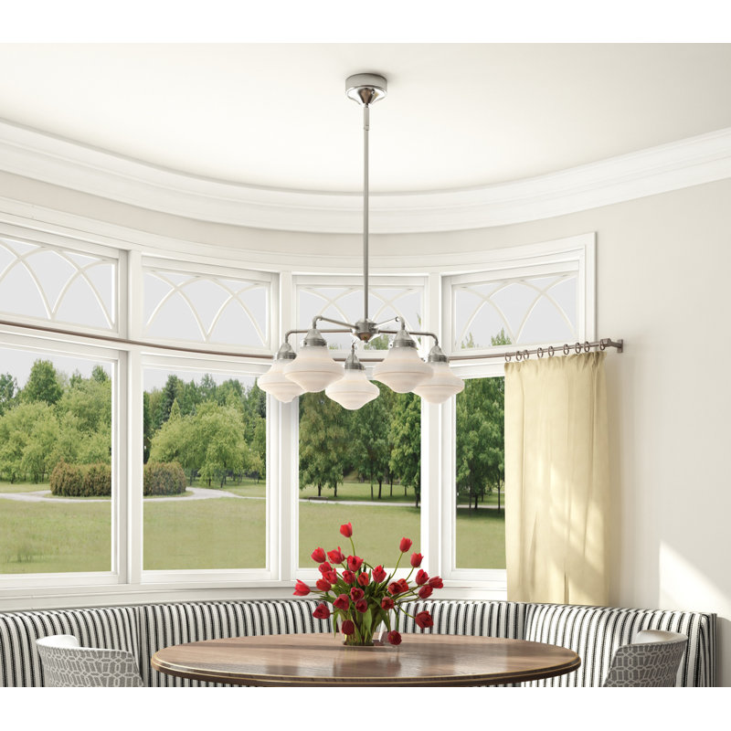 Lustre classique/traditionnel ombré 5 lumières Adelia