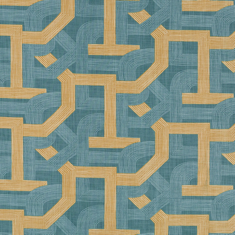 Contour Lines 100% Cotton Fabric, Jasper
