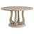 White Washed 5-piece Round Dining Table Set