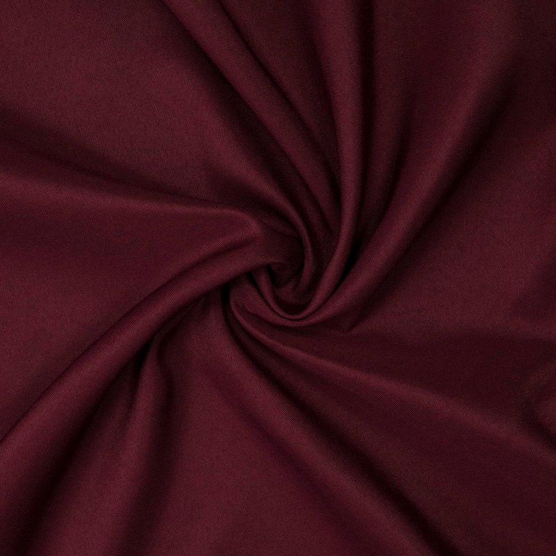 Ambee Round No Pattern Polyester Tablecloth, 70" Round, Burgundy