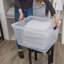 Bacs de rangement transparents avec couvercles Rubbermaid
