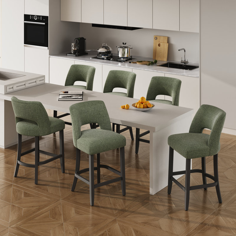 Tabouret de bar Bisto, 4, Vert