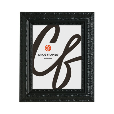 Craig Frames 4x5 Inch Picture Frame, Black-Bronze, Bravado Style, 2.0" MDF Moulding, Painted Finish, Glass Facing and Hanging Hardware