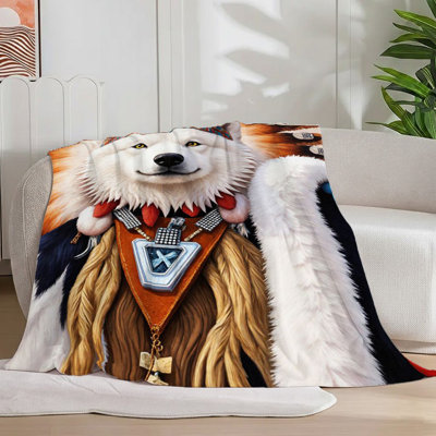 Couverture pour chef 1pc White Wolf Chief