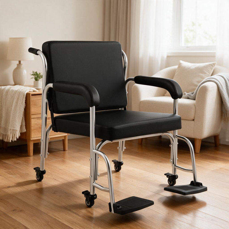 Fauteuil de shampooing et de salon 2-en-1 avec roulettes verrouillables