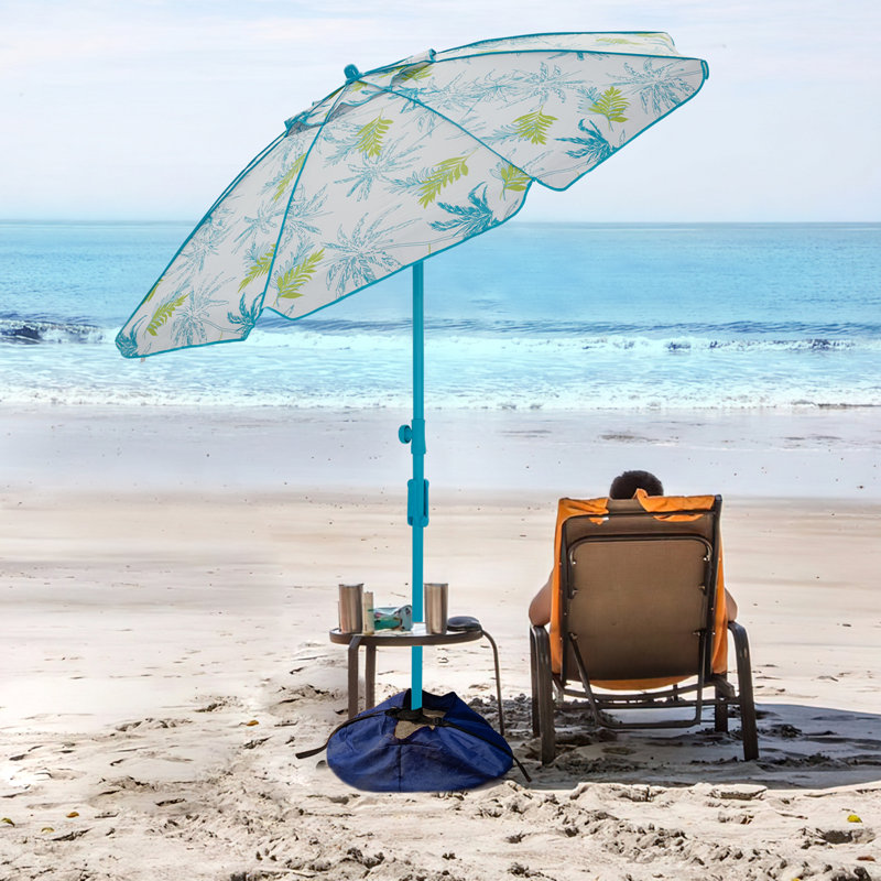 Parasol de plage 5 pi 4 po Moncher, Bleu