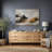 Bold Neutral Abstract Artwork with Black and Ochre Forms, Living Room Pictures, Framed Canvas Giclee Print Wall Art-562263107-562263114