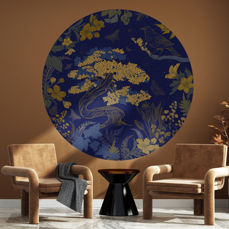Comrie 1.18m x 1.18m Textured Matte Peel & Stick Wall Mural