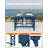 5-Piece HDPE Patio Bar Set, Rectangular Bar Height Table And 4 Adirondack Bar Chairs, All-Season Outdoor Bar Stools Set, Outdoor Bar Table And Chairs Set For Outside, Balcony, Deck-2044217676