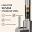 Modern Kitchen Faucets, Brushed Nickel Steel Industrial Sink Sprayer