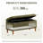 39.4"W Polyester Upholstered Storage Bench-1730590805
